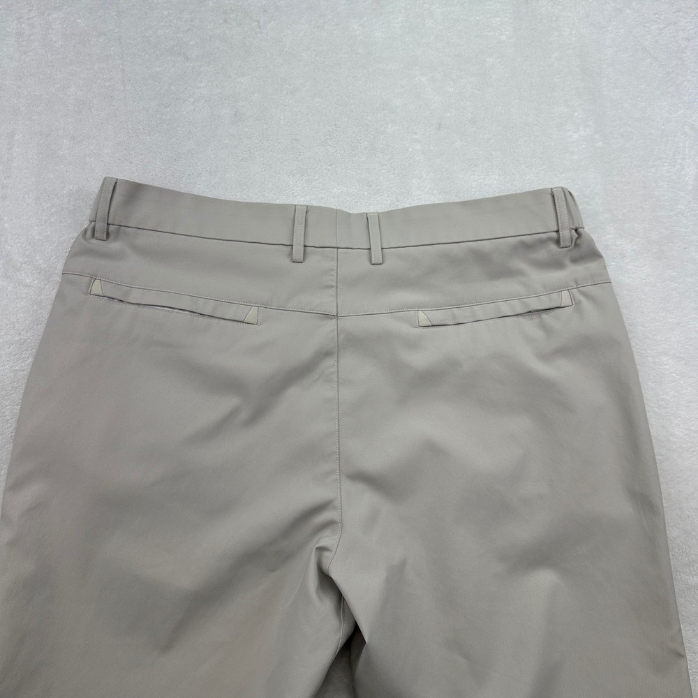 JACK ARCHER Jetsetter Pants Stone Men's 35x32 Chino Flat Front Golf Casual - Picture 3 of 8